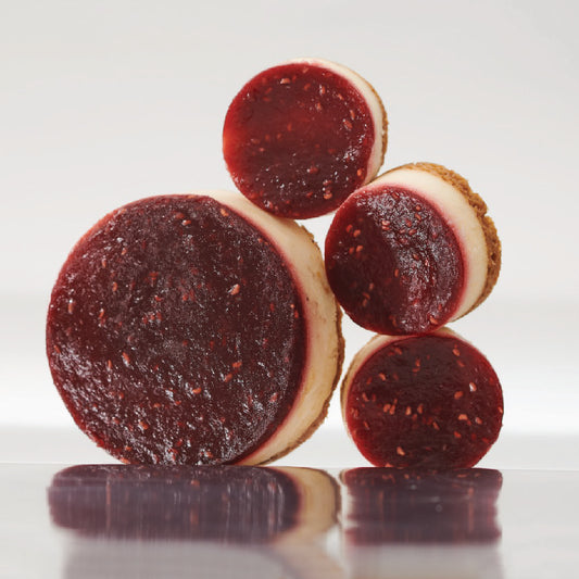 Frambozen & Aardbei Cheesecake Petit Four